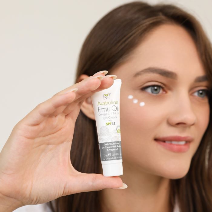 Emu Oil Eye Cream for Dark Circles, Puffiness & Fine Lines